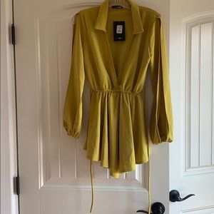 FashionNova Mustard Yellow Romper